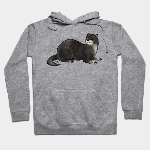 Ferret in a discount hoodie